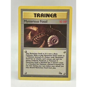Mysterious Fossil 62/62 Fossil 1999 Vintage‎ Pokemon Trainer Card NM